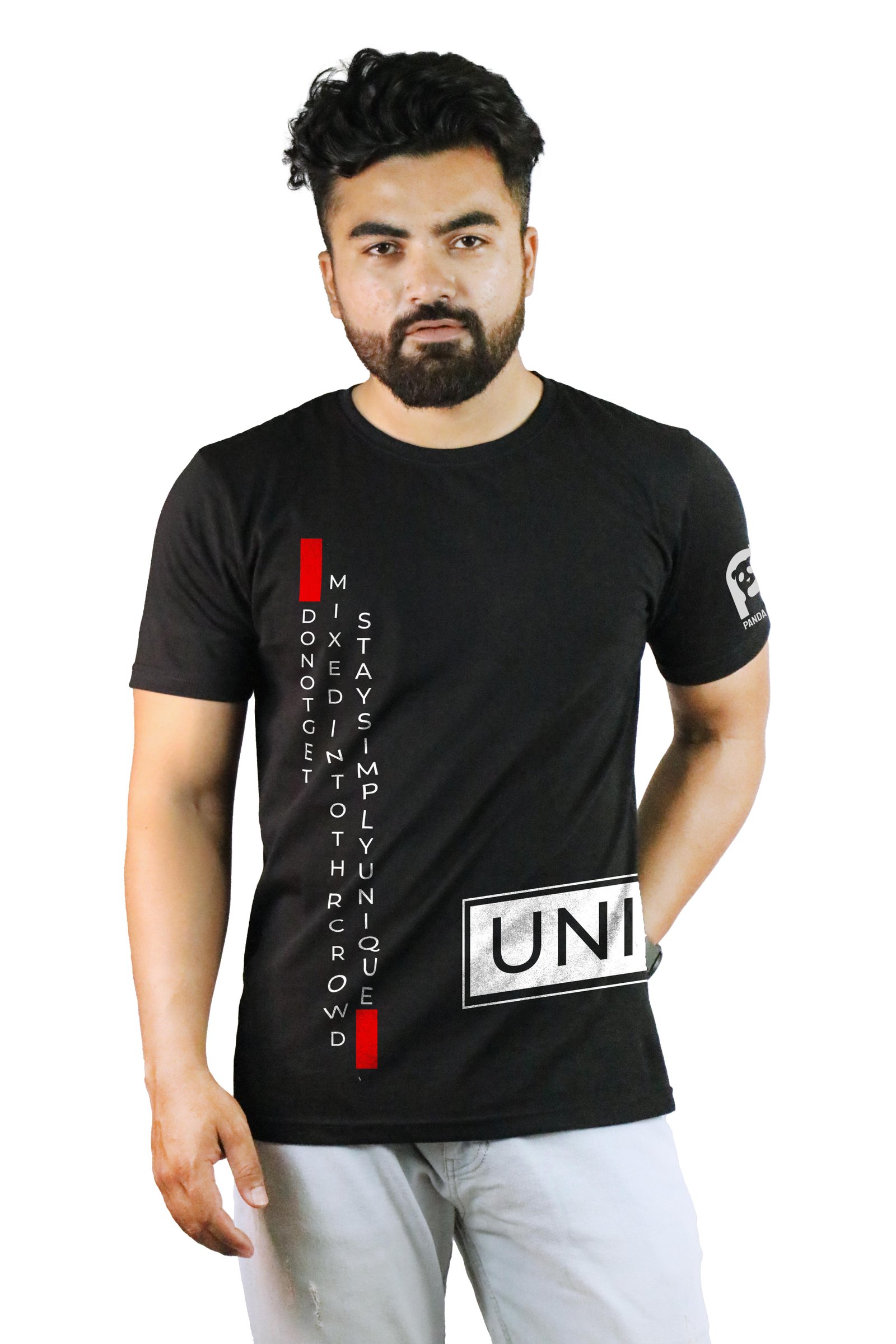 Unique Side Printed T-Shirt Half Sleeve